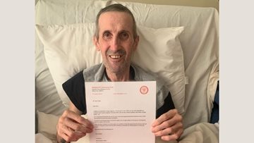 Stalybridge care home Residents delight at Blackpool Football Club letter